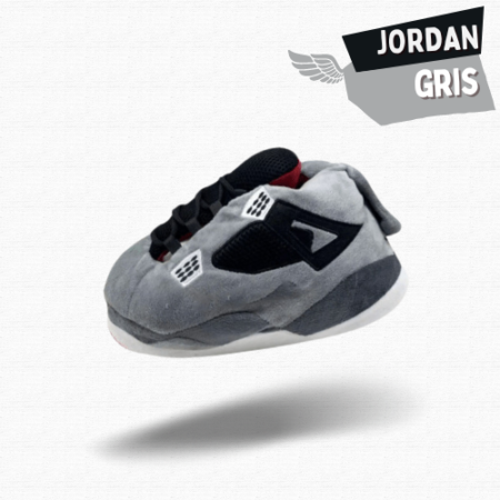 Chausson Sneakers Jordan Gris : Confort et Style à la Maison