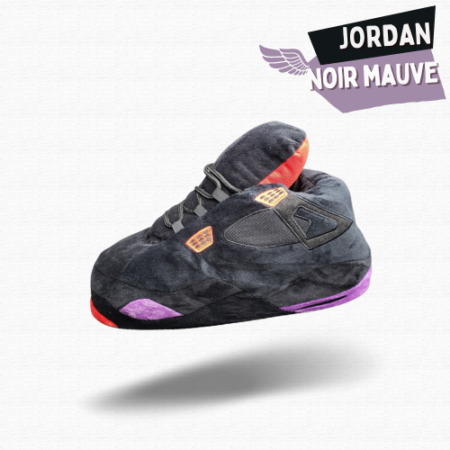 Chausson Sneakers Jordan Noir Mauve : Style et Confort Réunis