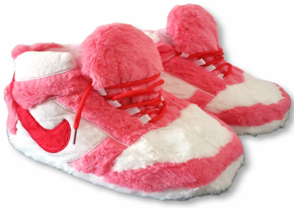 Chausson Sneakers Nike Dunk Rose Vif