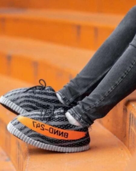 Chausson sneakers Air Yeezy Gris