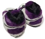 Chausson Sneakers Nike Air Jordan 1 Violet Noir Blanc