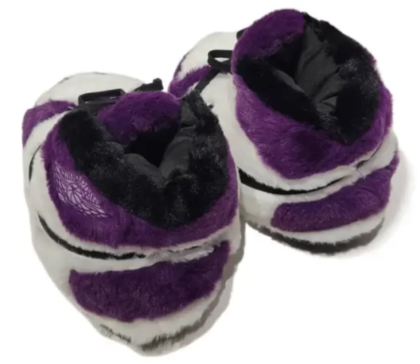 chausson sneakers violet blanc noir