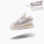 Chausson Sneakers Balenciaga Triple S Blanc