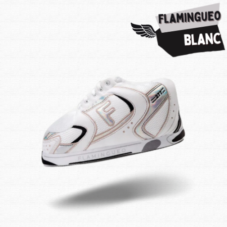 Chausson Sneakers Flamingueo Blanc Argenté : Un Style Unique et Inspirant