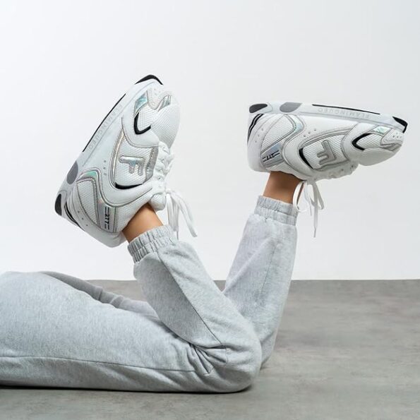 Chausson Sneakers Flamingueo Blanc Argenté : Un Style Unique et Inspirant