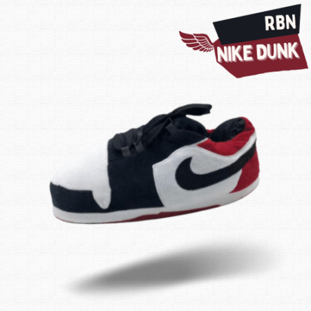 Chausson Sneakers Nike Dunk Rouge Blanc Noir