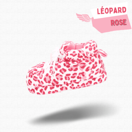 Chausson Sneakers Baskets Léopard Rose : Audace et Confort au Quotidien