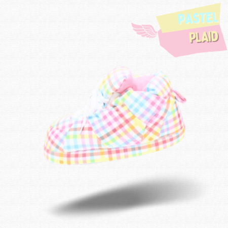 Chausson Sneakers Baskets Pastel Plaid : L’Équilibre Parfait entre Confort et Style Doux