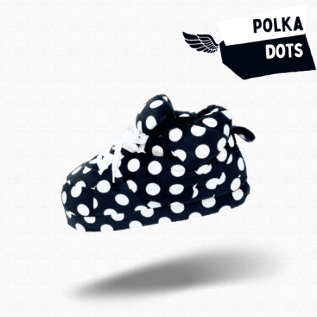 Chaussons Sneakers Baskets Polka Dots : Élégance Rétro et Confort au Quotidien
